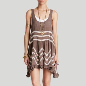 Free People Voile and Lace Trapeze Slip